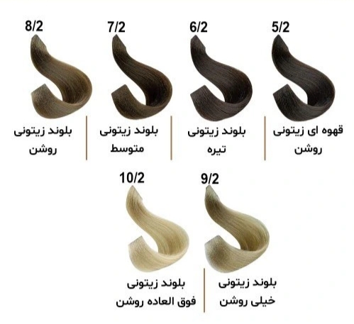 رنگ مو آوایی سری زیتونی