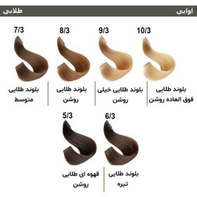 رنگ مو آوایی سری طلایی