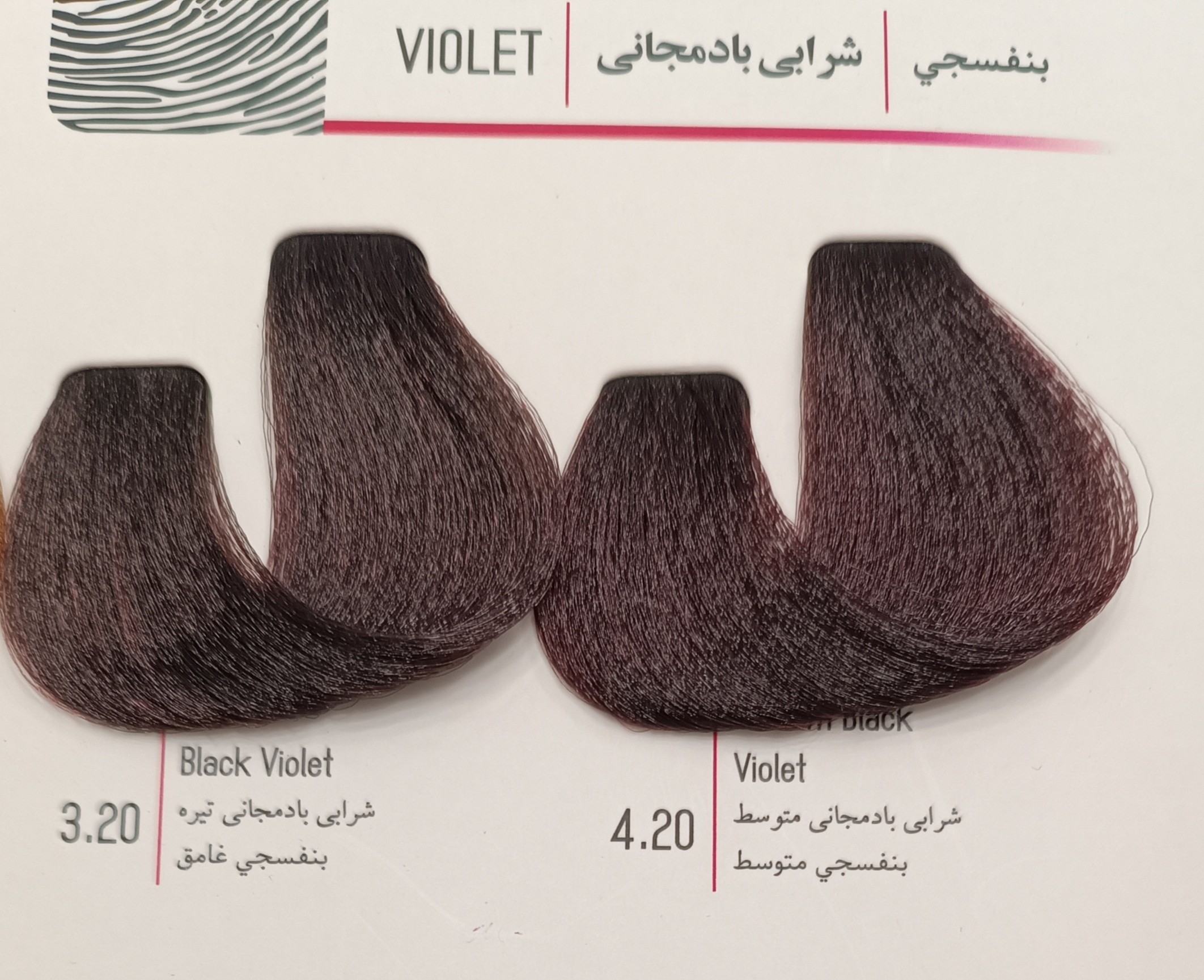 رنگ مو دیفرنت سری شرابی بادمجانی